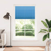 Vidaxx estor enrollable plisado 115x200cm ancho de tela 114,4cm poliéster azul