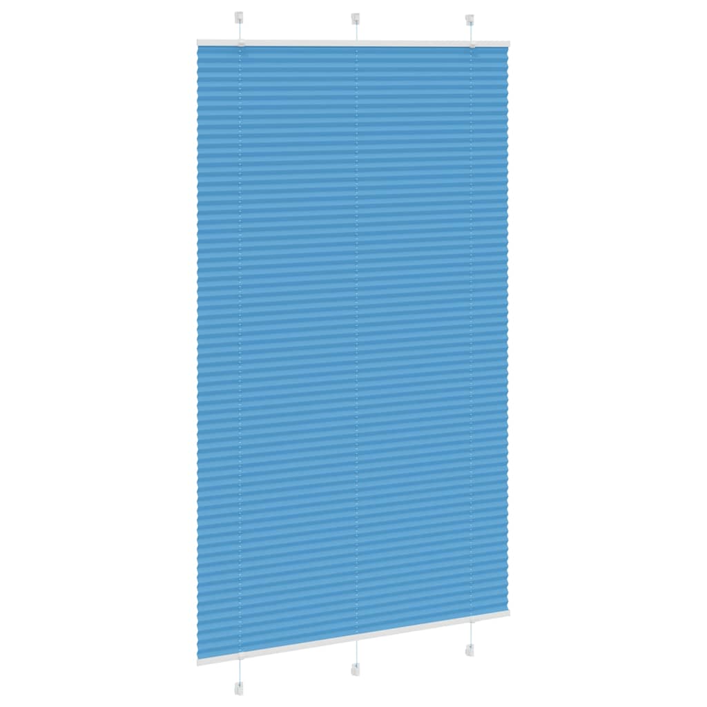 Tenda a rullo plissettata Vidaxx 115x200 cm larghezza tessuto 114,4 cm poliestere blu
