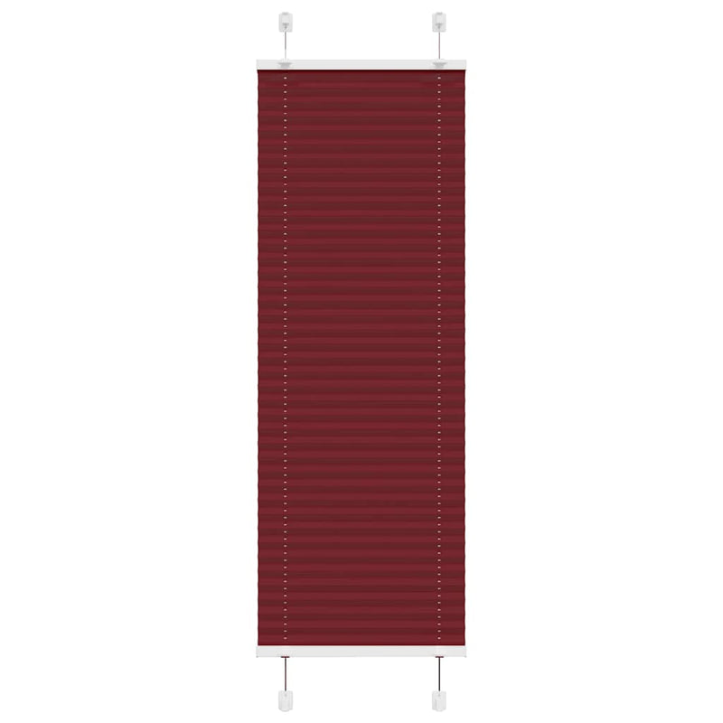 Vidaxx estor enrollable plisado 40x100 cm ancho de tela 39,4 cm rojo burdeos