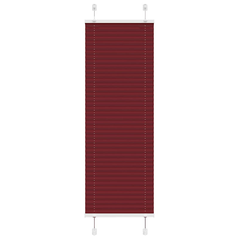 Vidaxl plissé rolgordijn 45x100 cm stofbreedte 44,4 cm bordeauxrood