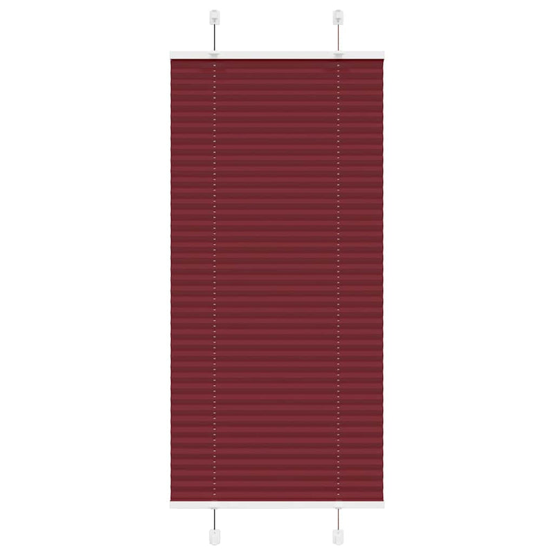 Vidaxx estor enrollable plisado 55x100 cm ancho de tela 54,4 cm rojo burdeos