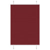 Tenda a rullo plissettata Vidaxx 100x100 cm larghezza tessuto 99,4 cm rosso bordeaux