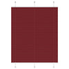 Vidaxl plissé rolgordijn 105x100cm stofbreedte 104,4cm bordeauxrood