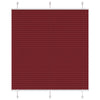Vidaxx estor enrollable plisado 120x100cm ancho de tela 119,4cm rojo burdeos