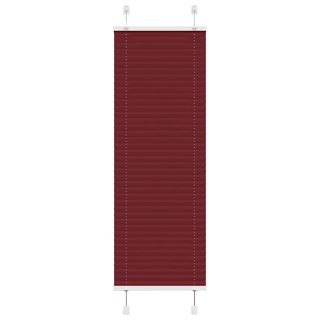 Vidaxl plissé rolgordijn 40x150 cm stofbreedte 39,4 cm bordeauxrood
