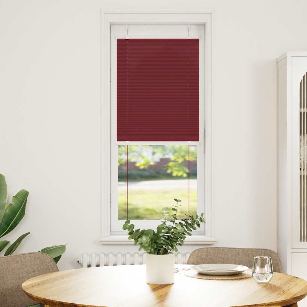 Vidaxl plissé rolgordijn 40x150 cm stofbreedte 39,4 cm bordeauxrood
