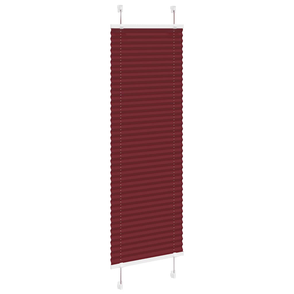 Vidaxl plissé rolgordijn 40x150 cm stofbreedte 39,4 cm bordeauxrood