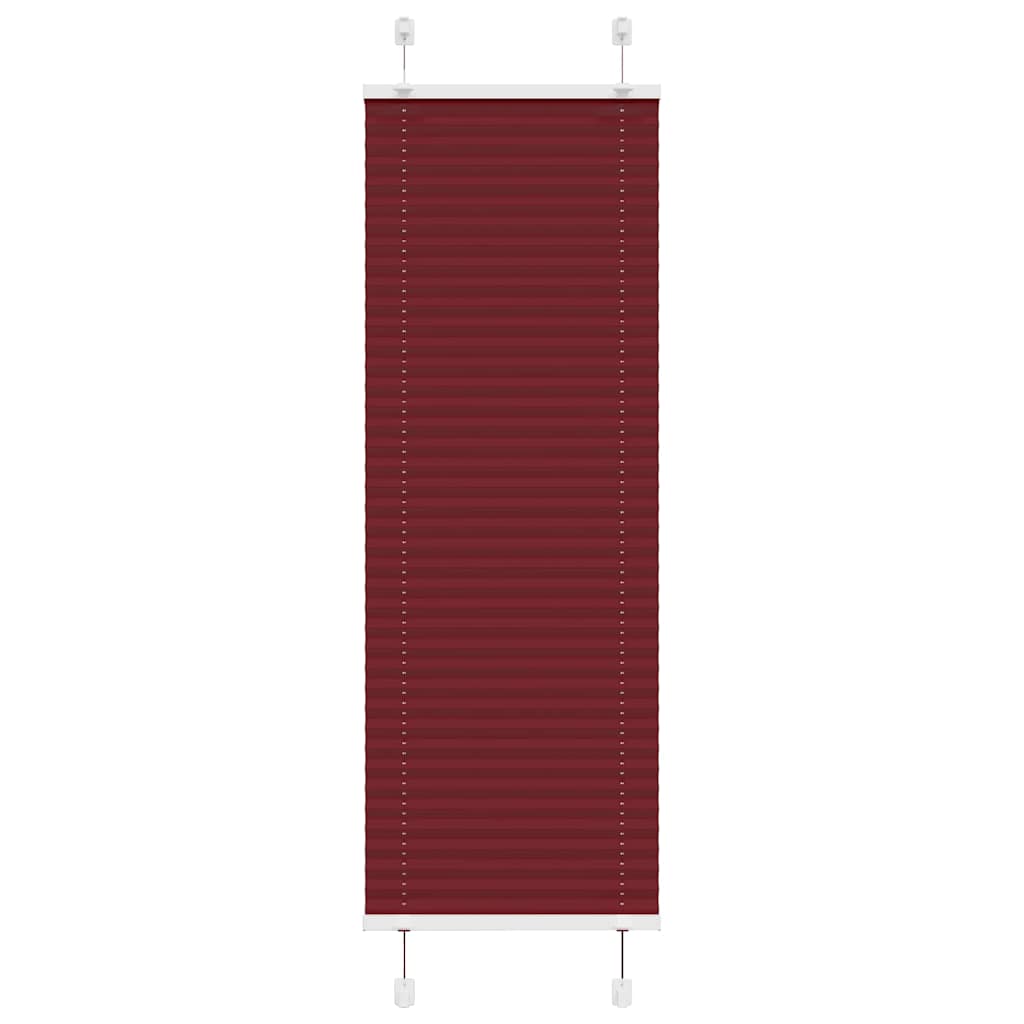 Vidaxl plissé rolgordijn 45x150 cm stofbreedte 44,4 cm bordeauxrood
