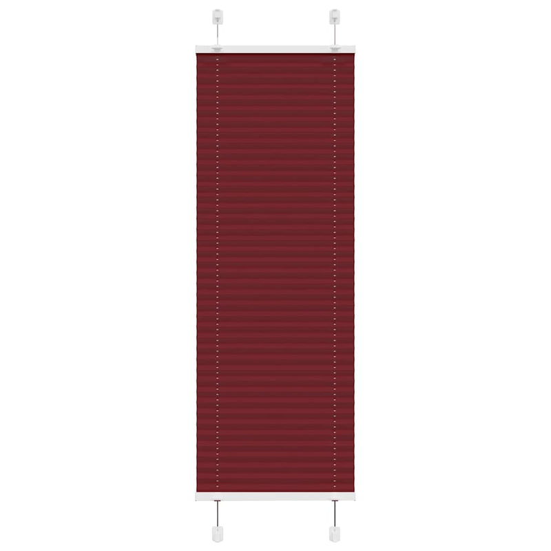 Vidaxx estor enrollable plisado 50x150 cm tela ancho 49,4 cm rojo burdeos