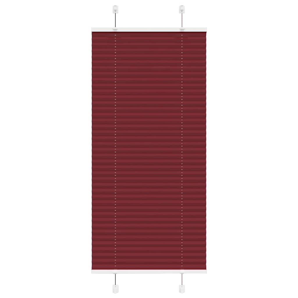 Vidaxl plissé rolgordijn 55x150 cm stofbreedte 54,4 cm bordeauxrood