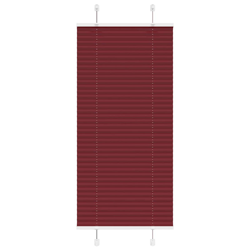 Vidaxl plissé rolgordijn 60x150 cm stofbreedte 59,4 cm bordeauxrood