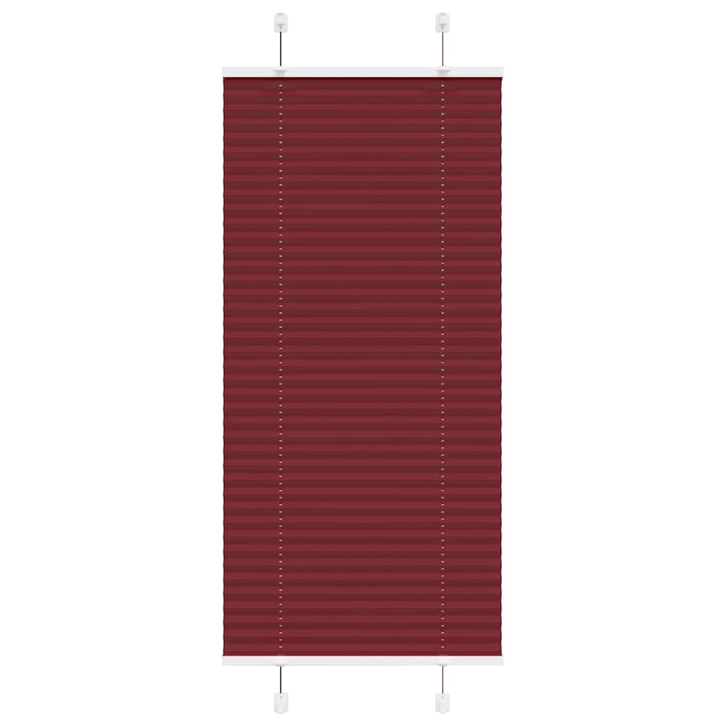 Vidaxl plissé rolgordijn 65x150 cm stofbreedte 64,4 cm bordeauxrood