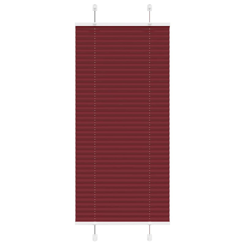Vidaxl plissé rolgordijn 65x150 cm stofbreedte 64,4 cm bordeauxrood
