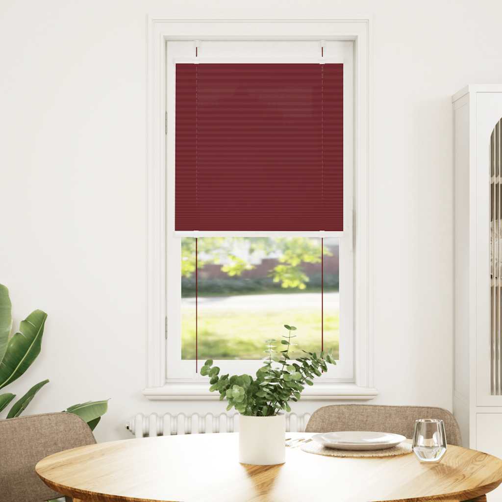 Vidaxl plissé rolgordijn 65x150 cm stofbreedte 64,4 cm bordeauxrood