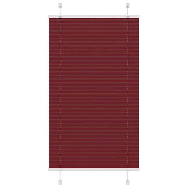 Vidaxl plissé rolgordijn 70x150 cm stofbreedte 69,4 cm bordeauxrood