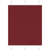 Tenda a rullo plissettata Vidaxx 105x150 cm larghezza tessuto 104,4 cm rosso bordeaux
