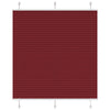 Vidaxx estor enrollable plisado 115x150cm ancho de tela 114,4cm rojo burdeos