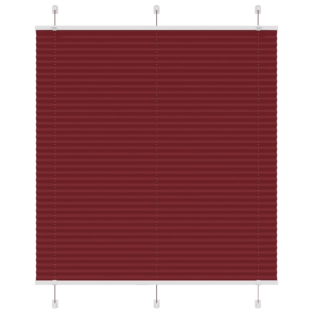 Tenda a rullo plissettata Vidaxx 120x150 cm larghezza tessuto 119,4 cm rosso bordeaux