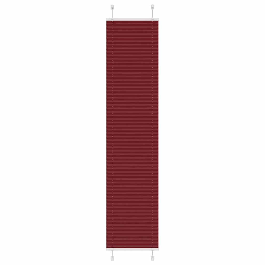 Vidaxl plissé rolgordijn 40x200 cm stofbreedte 39,4 cm bordeauxrood