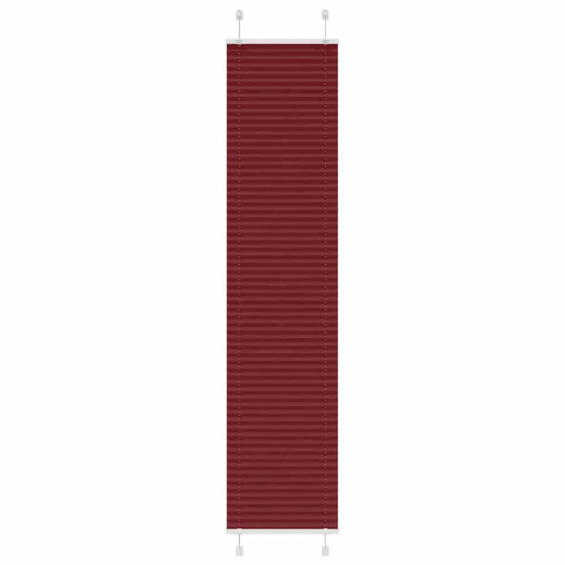 Vidaxl plissé rolgordijn 40x200 cm stofbreedte 39,4 cm bordeauxrood