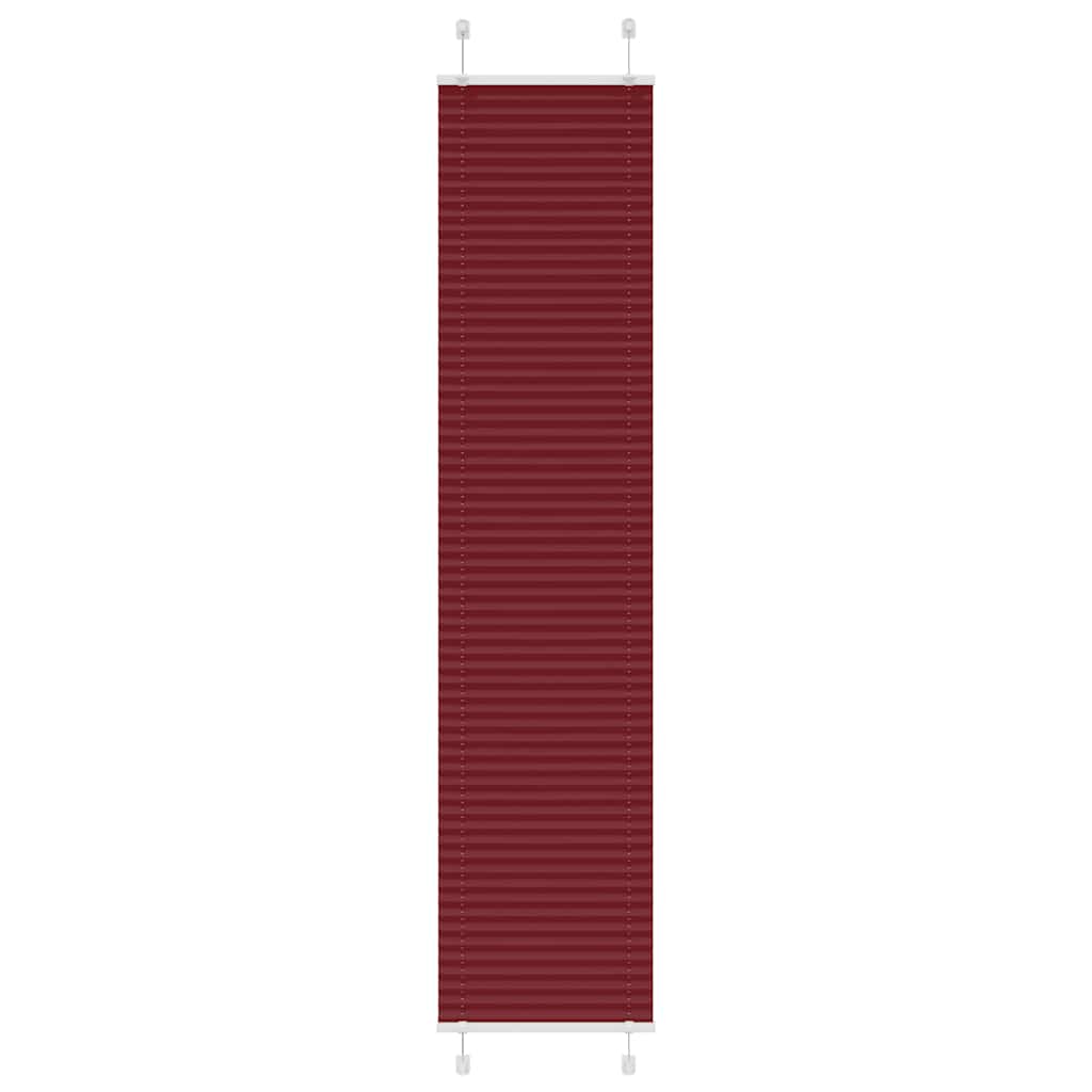 Vidaxl plissé rolgordijn 45x200 cm stofbreedte 44,4 cm bordeauxrood