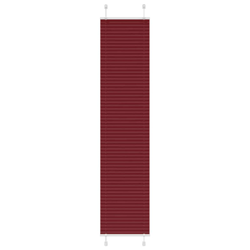 Vidaxl plissé rolgordijn 50x200 cm stofbreedte 49,4 cm bordeauxrood
