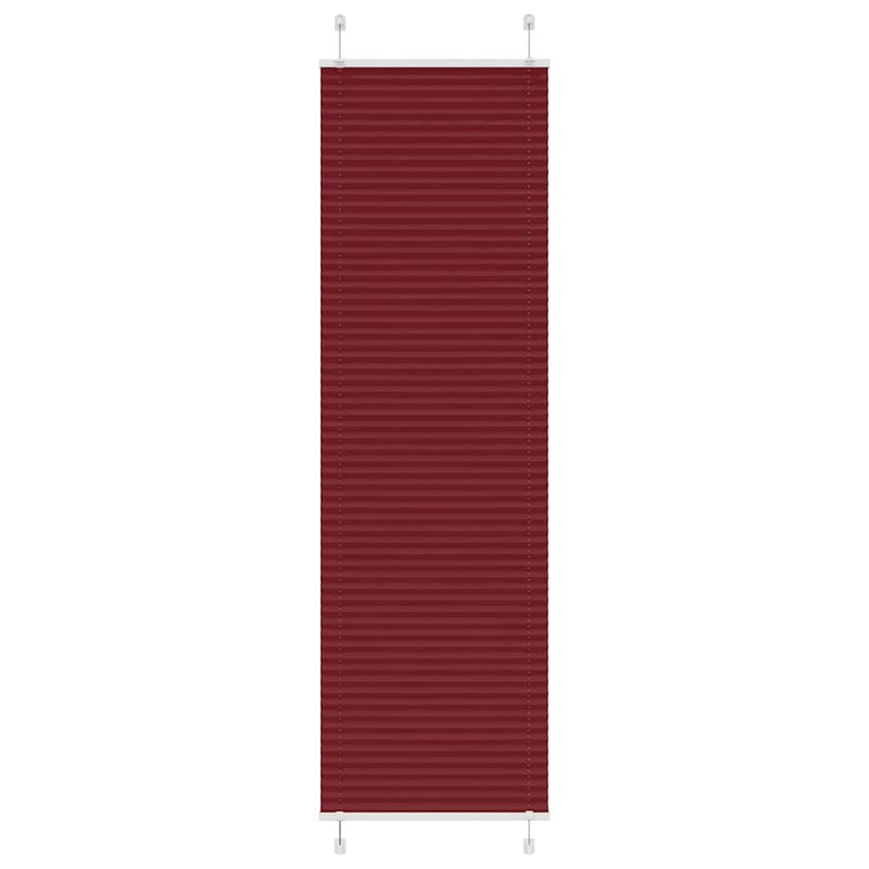 Vidaxl plissé rolgordijn 55x200 cm stofbreedte 54,4 cm bordeauxrood