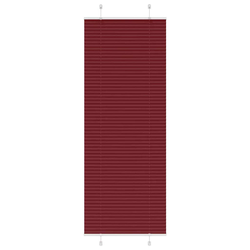 Vidaxl plissé rolgordijn 70x200 cm stofbreedte 69,4 cm bordeauxrood