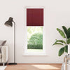Vidaxx estor enrollable plisado 75x200 cm ancho de tela 74,4 cm rojo burdeos