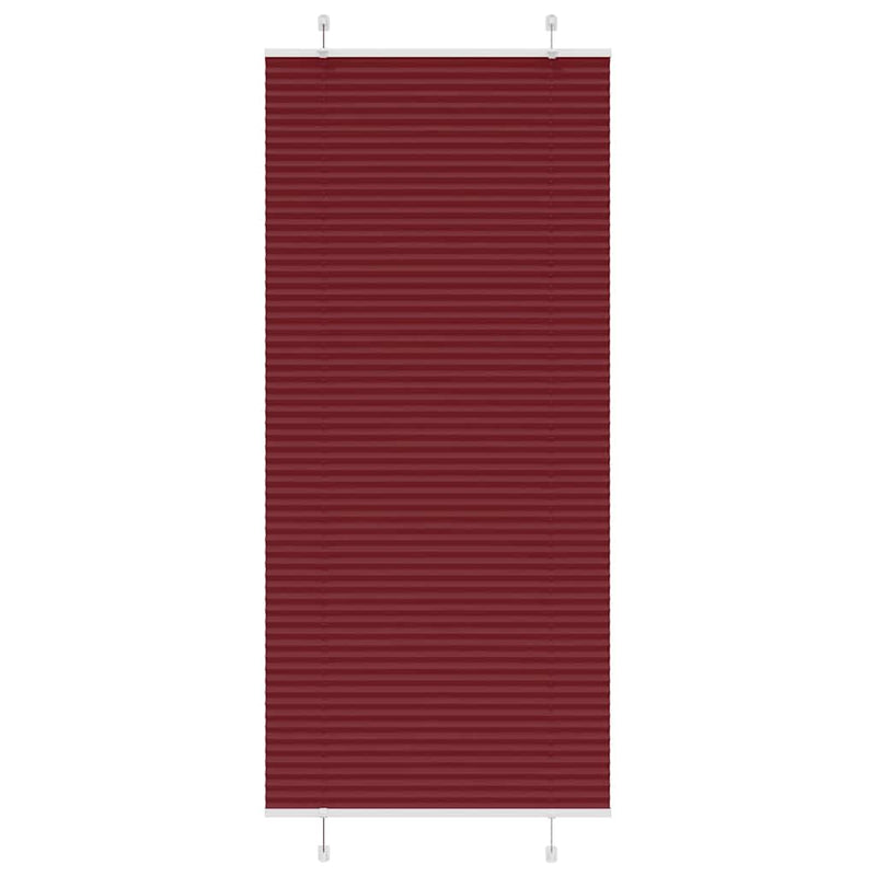 Vidaxl plissé rolgordijn 100x200cm stofbreedte 99,4 cm bordeauxrood