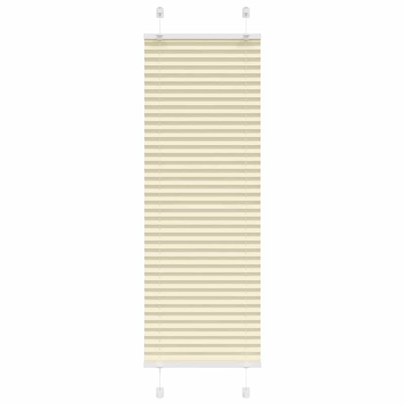 Vidaxl plissé rolgordijn 40x100 cm stofbreedte 39,4 cm polyester crème