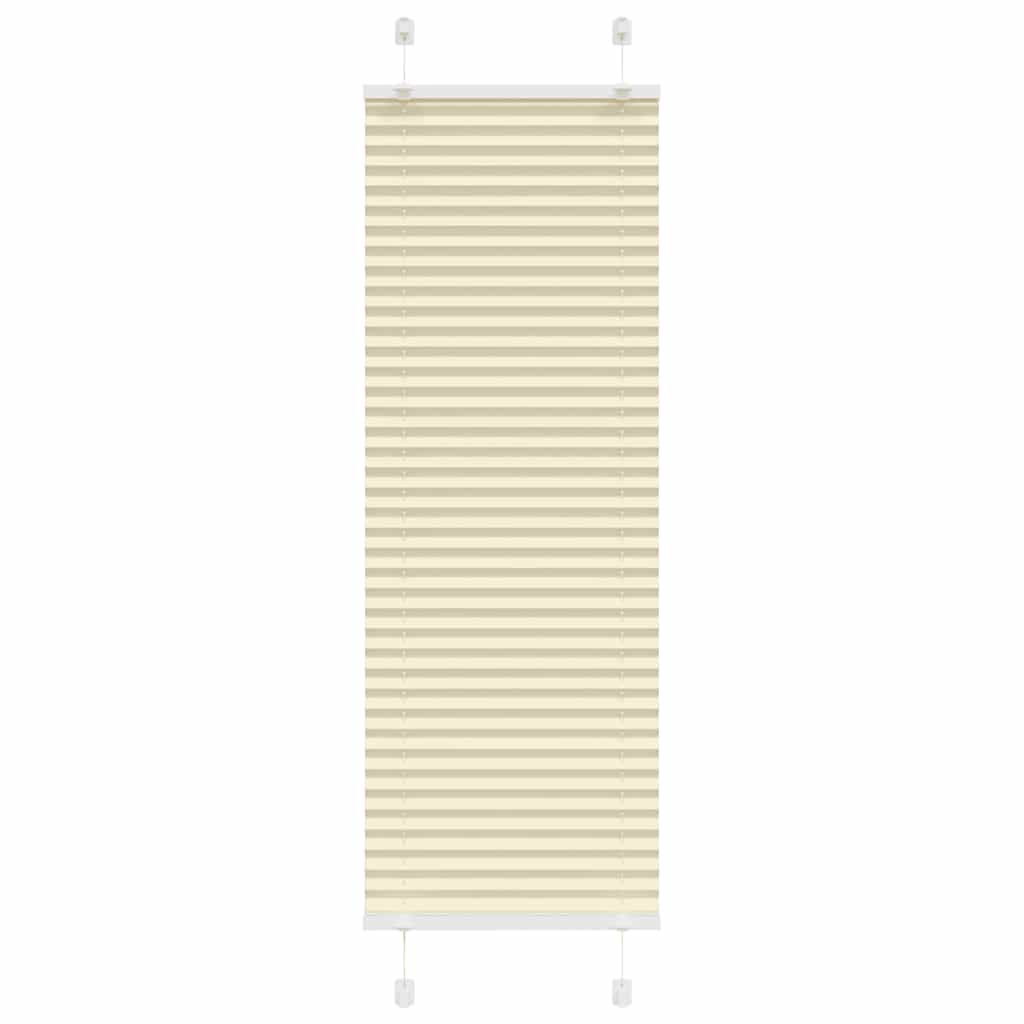 Tenda a rullo plissettata Vidaxx 45x100 cm larghezza tessuto 44,4 cm poliestere crema