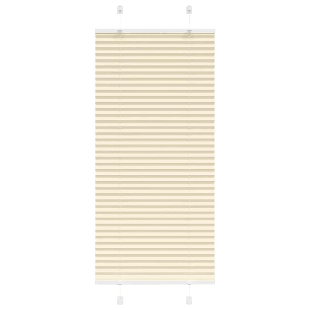 Tenda a rullo plissettata Vidaxx 55x100 cm larghezza tessuto 54,4 cm poliestere crema