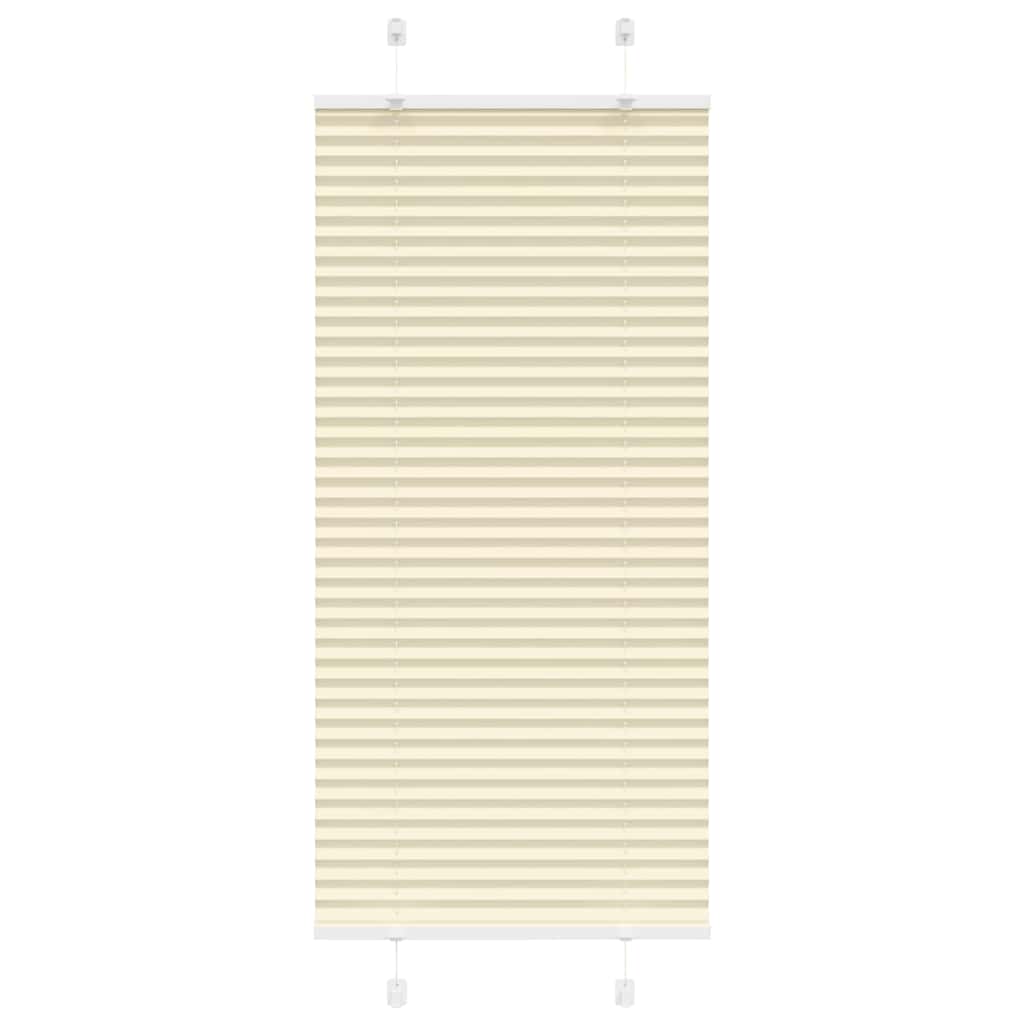 Tenda a rullo plissettata Vidaxx 60x100 cm larghezza tessuto 59,4 cm poliestere crema