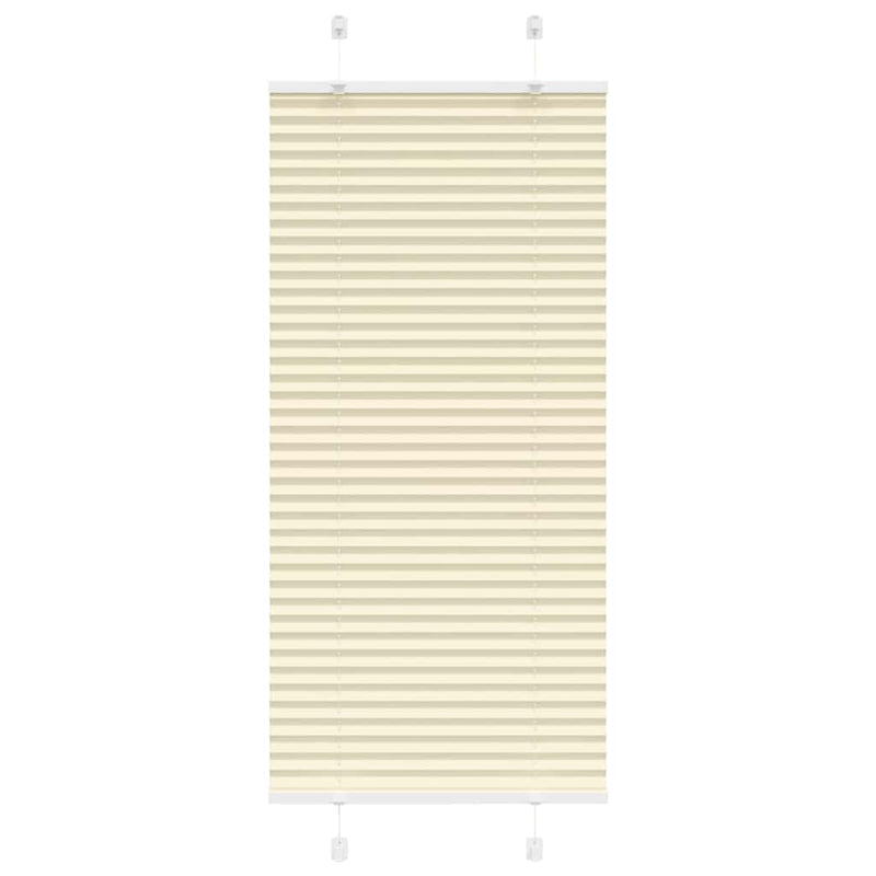 Vidaxl plissé rolgordijn 60x100 cm stofbreedte 59,4 cm polyester crème