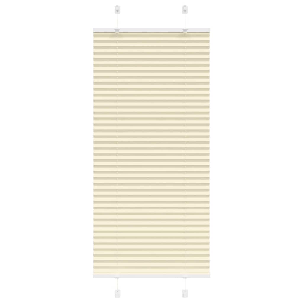 Tenda a rullo plissettata Vidaxx 65x100 cm larghezza tessuto 64,4 cm poliestere crema