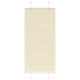 Tenda a rullo plissettata Vidaxx 65x100 cm larghezza tessuto 64,4 cm poliestere crema