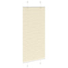 Vidaxl plissé rolgordijn 65x100 cm stofbreedte 64,4 cm polyester crème