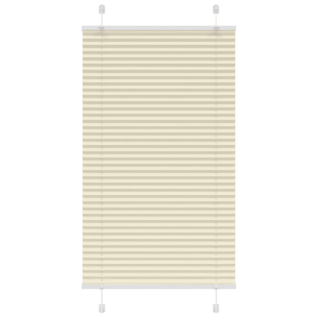 Tenda a rullo plissettata Vidaxx 70x100 cm larghezza tessuto 69,4 cm poliestere crema