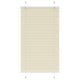 Vidaxx estor enrollable plisado 70x100 cm ancho de tela 69,4 cm poliéster crema