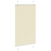 Vidaxl plissé rolgordijn 75x100 cm stofbreedte 74,4 cm polyester crème