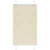 Vidaxl plissé rolgordijn 80x100 cm stofbreedte 79,4 cm polyester crème