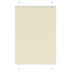 Vidaxl plissé rolgordijn 85x100 cm stofbreedte 84,4 cm polyester crème