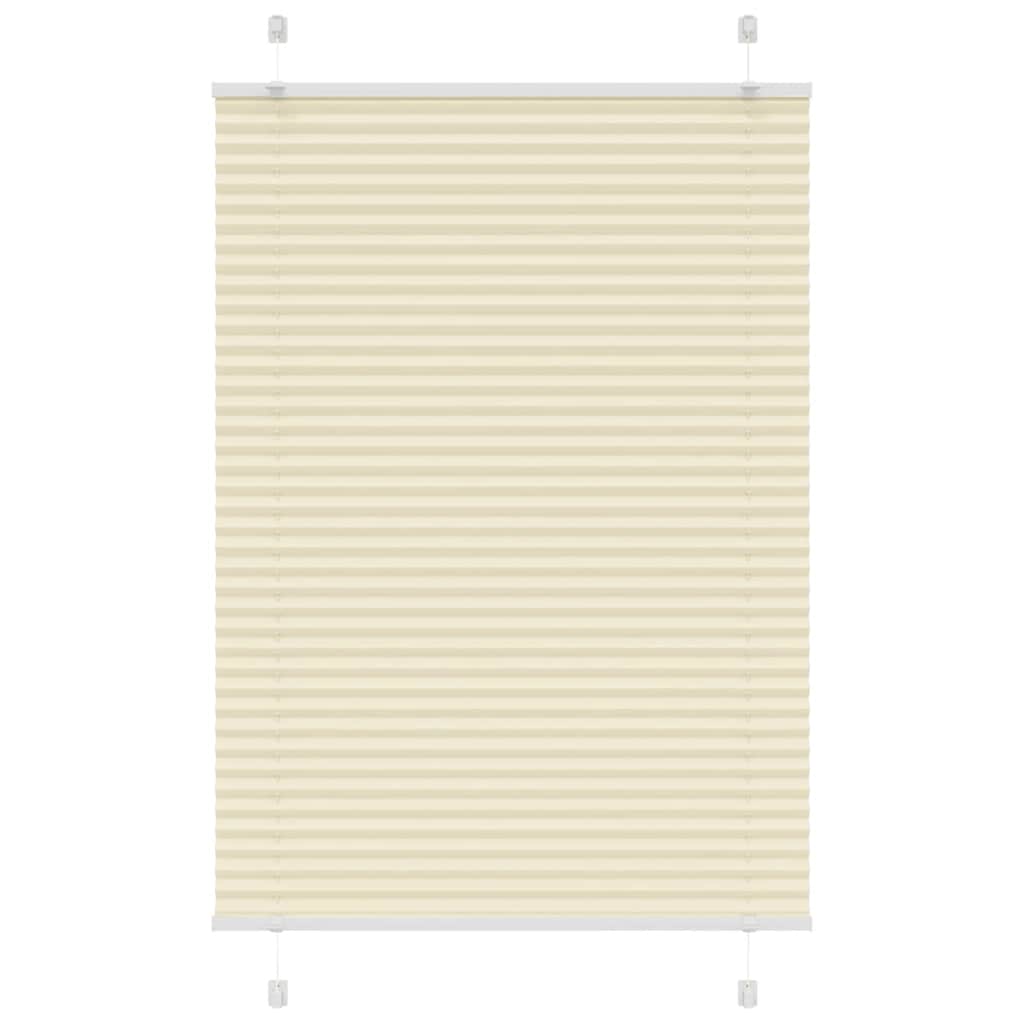 Tenda a rullo plissettata Vidaxx 90x100 cm larghezza tessuto 89,4 cm poliestere crema