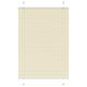 Vidaxx estor enrollable plisado 95x100 cm ancho de tela 94,4 cm poliéster crema