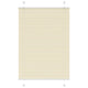 Tenda a rullo plissettata Vidaxx 100x100 cm larghezza tessuto 99,4 cm poliestere crema