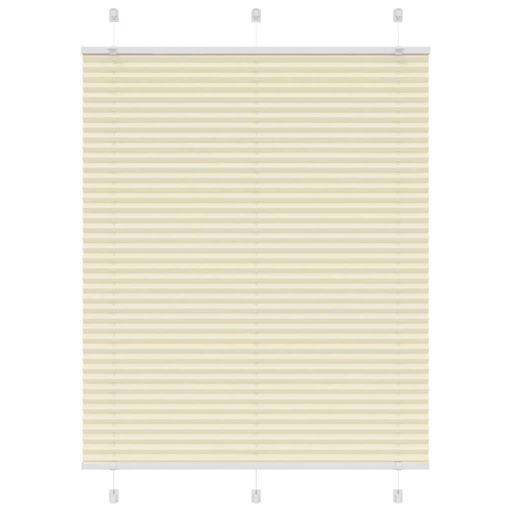 Tenda a rullo plissettata Vidaxx 105x100 cm larghezza tessuto 104,4 cm poliestere crema