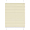 Vidaxl plissé rolgordijn 105x100cm stofbreedte 104,4cm polyester crème