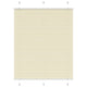 Vidaxx estor enrollable plisado 105x100cm tela ancho 104,4cm poliéster crema