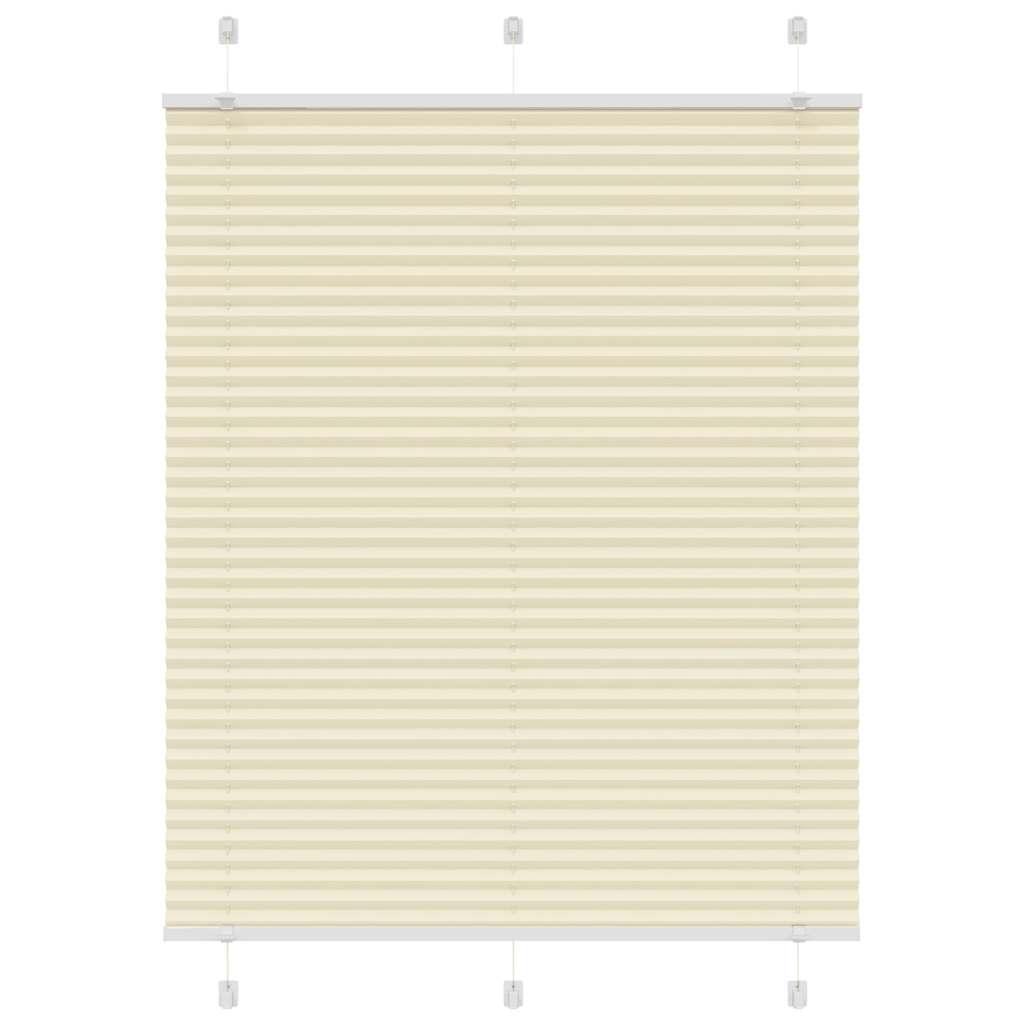 Tenda a rullo plissettata Vidaxx 110x100 cm larghezza tessuto 109,4 cm poliestere crema